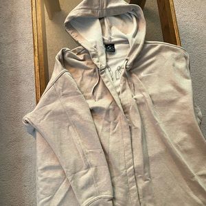 Nike hooded wrap in cream